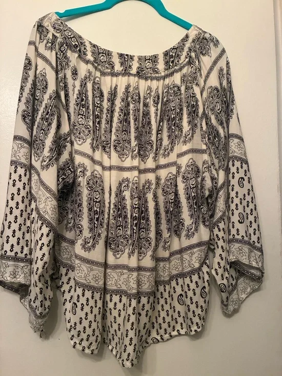 En Crème boho peasant blouse with feminine details size S - Picture 5 of 5